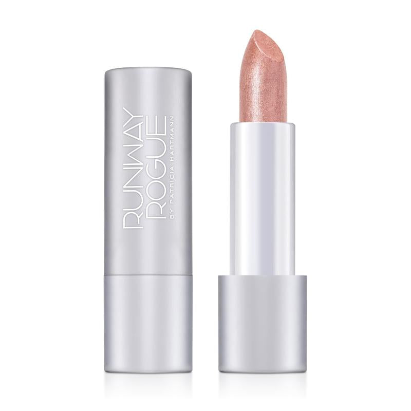 Soft Box Crème | A Pale Nude/Pink with Gold and Silver Shimmer Lipstick