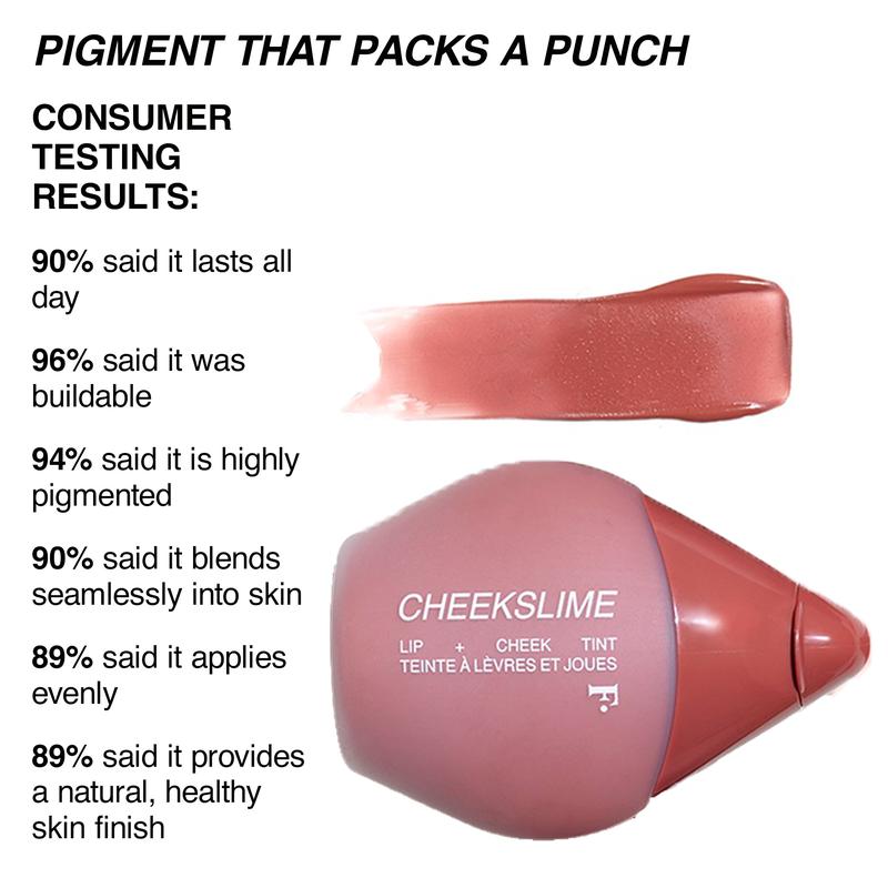 CHEEKSLIME LIP + CHEEK TINT - 2-in-1 Cosmetic for Creamy Lip and Cheek Color