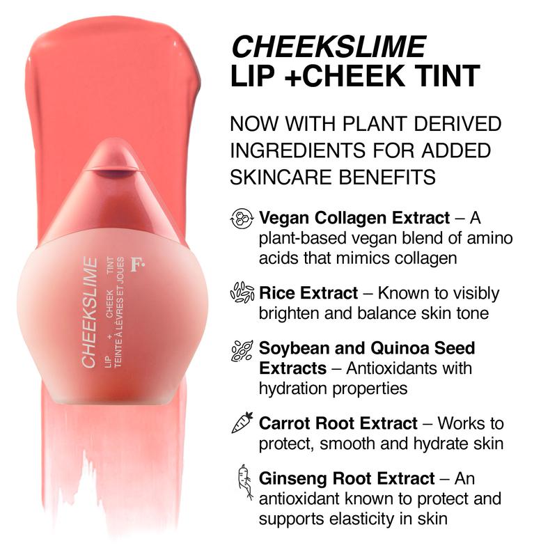 CHEEKSLIME LIP + CHEEK TINT - 2-in-1 Cosmetic for Creamy Lip and Cheek Color