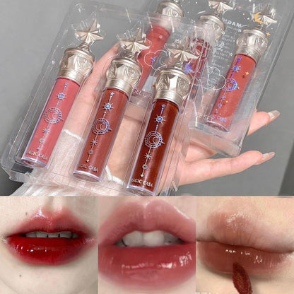 Star & Fairy Lip Gloss, 3 Counts/set Moisturizing Glossy Finish Liquid Lip Gloss, Shiny Liquid Lipstick, Juicy Lip Gloss, Girls & Women Lip Cosmetic