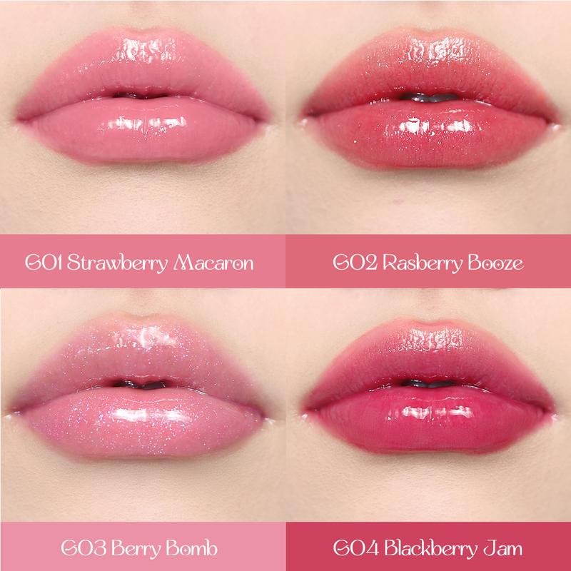 Flower Knows Violet Strawberry Rococo Collection Glowy Lip Gloss Lipstick