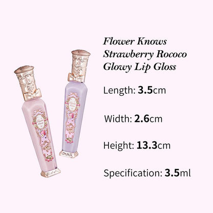 Flower Knows Violet Strawberry Rococo Collection Glowy Lip Gloss Lipstick