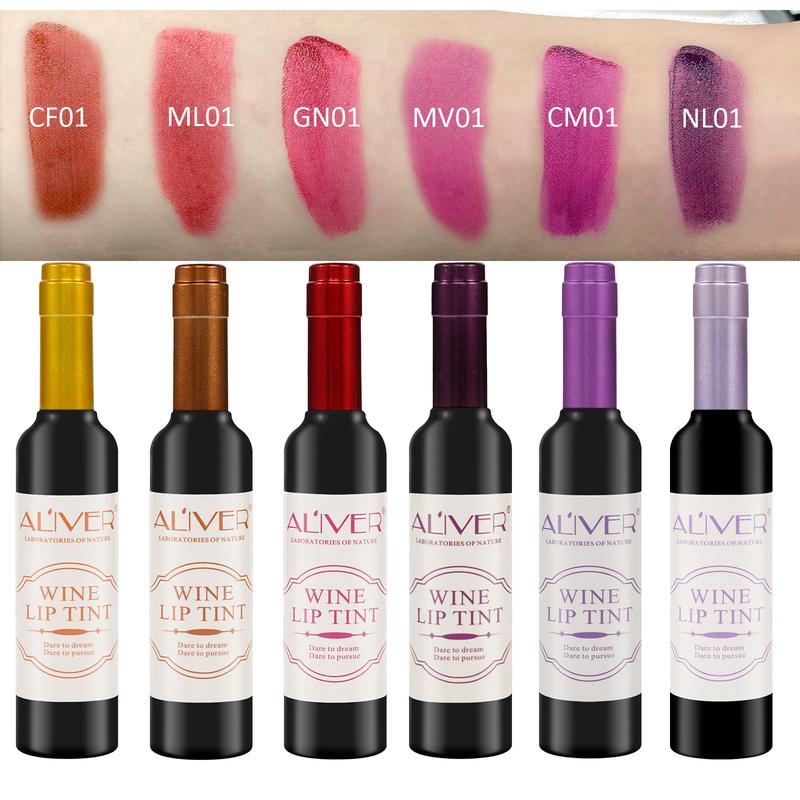 [New Look]6 Shades Lip Tint Set, Lip Tint and Lip Glow Oil Set Combo Viral, High Pigmentation