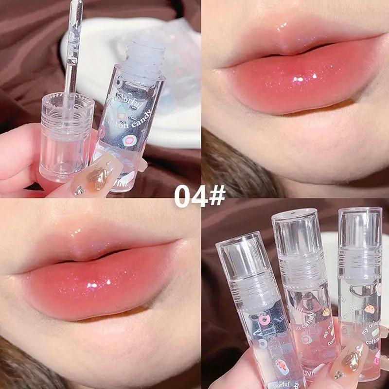 Clear Moisturizing Lip Gloss Set, 3 Counts/set Hydrating Plumping Lip Care Lipstick, Lip Makeup Tool, Comfort Elegant Hydrating Lip Cosmetic for Gift