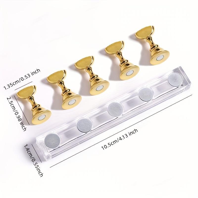 Nail Art Display Stand, 1 Count Clear Acrylic Nail Display Holder, Professional Manicure Display Accessories for Beauty Salon