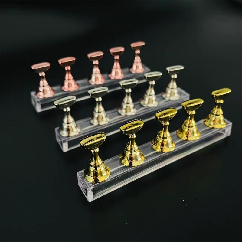 Nail Art Display Stand, 1 Count Clear Acrylic Nail Display Holder, Professional Manicure Display Accessories for Beauty Salon