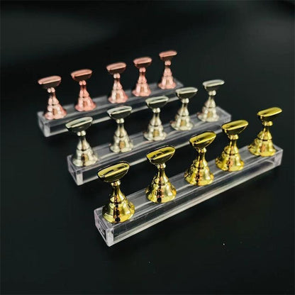 Nail Art Display Stand, 1 Count Clear Acrylic Nail Display Holder, Professional Manicure Display Accessories for Beauty Salon