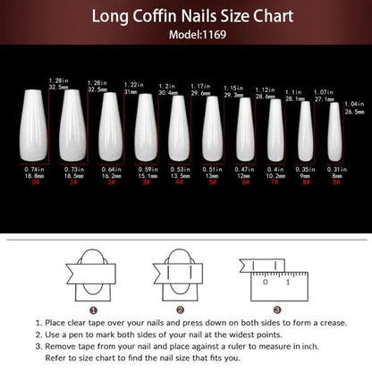 Rhinestone Decor Fantasy Galaxy Pattern Fake Nail Kit, 24pcs/set Long Coffin Press on Nails, Fashion Fake Nails Tips for Women & Girls DIY Nail Art, Elegant Glue on Nails for Daily & Party, Cosmetic Beauty Gifts