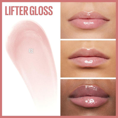 Maybelline Lifter Gloss, Hydrating Lip Gloss with Hyaluronic Acid, High Shine for Plumper Looking Lips