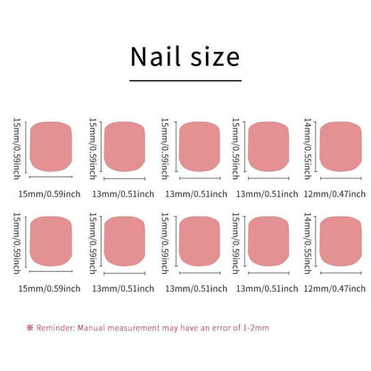 Cat Eye Design Square Fake Nail, 30pcs Full Cover Press on Nail, Removable DIY Artificial Nail Kit for Women & Girls