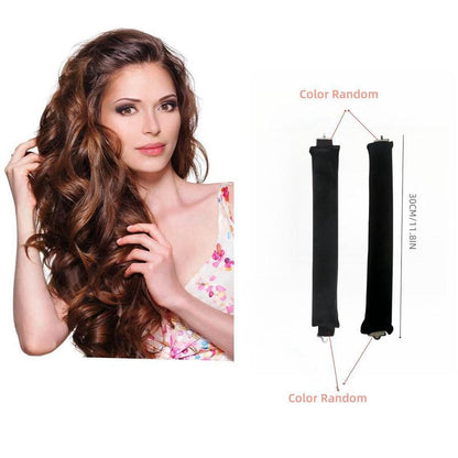 Heat-free Curling Rods, 3 Counts/set Velvet Hair Curler Rods, Non-slip Sleep Curling Curly, Soft DIY Wave Hair Rollers Styling Tool for Long Hair Curls