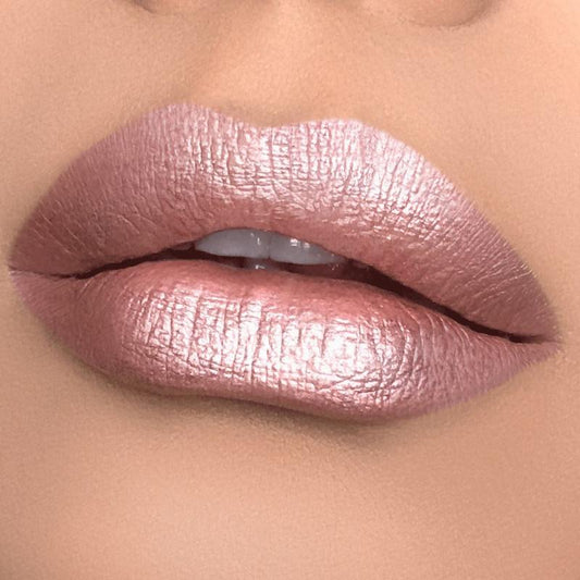 Soft Box  | A Pale Nude/Pink With Silver And Gold Shimmer Liquid Lipstick