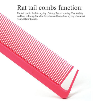 Professional Pointed Tail Hair Comb, Hairstyling Comb, Anti-static Hair Dye Brush, Rat Tail Hair Comb, Barber Accessories, Summer Gifts