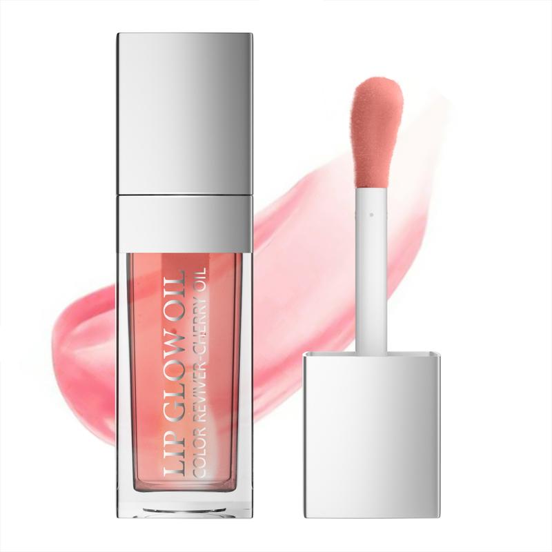 Hydrating Lip Glow Oil, Plumping Lip Gloss, Moisturizing Lip Oil Gloss, Transparent Moisturizing Lip Balm, Tinted Mirror Lip Gloss, Lip Plumper Gloss Make Lips Fuller and Moisturizing Crystal Moisture Cherry Clear Daily Evening Gift Skincare Moisturizer