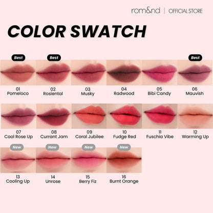 [rom&nd Official Shop] rom&nd Blur Fudge Tint 30g, Matte lipstick that Spreads Easily and Smoothly, Gloss, Lipgloss, tiktok shop store, tiktok store shop, tiktok shop, korean makeup, k beauty makeup, makeup, korean lip tints, korean lippies, Lip gloss