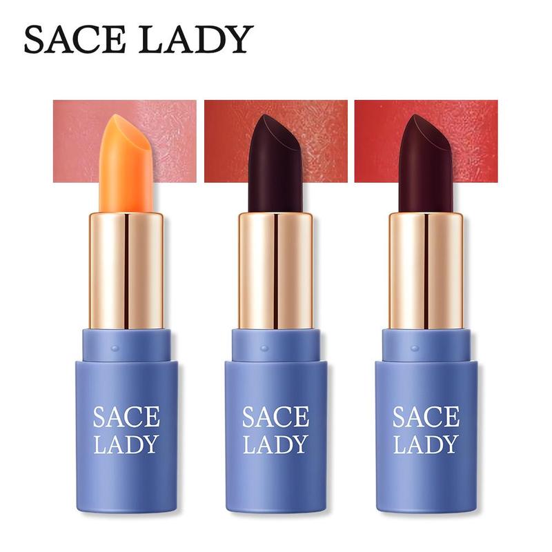 Sace Lady 3 Counts/set Comfort Color Changing Juicy Lipstick, Summer Gifts, Moisturizing Liquid Lip Balm Lip Plumper Lip Tint, Hydrating Lip Care Lipstick, Natural Plumping Color Lip Gloss?for Gift, Trending Product