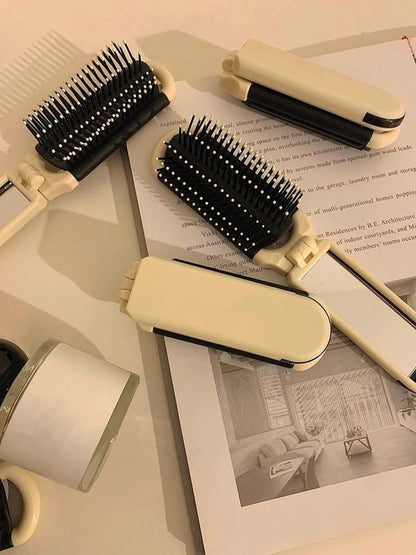 2024 New Trendy Portable Folding Comb, Lightweigh Pocket Hair Comb, Hair Styling Comb, Hair Detangling Comb for Women, Girls, Men, Stylists, Barber