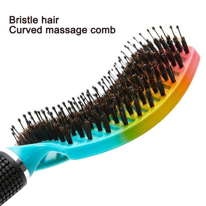 Hair Scalp Massage Comb, Curved Vented Anti-tangle Hair Styling Wet Comb, Hairdressing Detangle Hairbrush Anti Frizz Hair Brush Hair Massage Comb