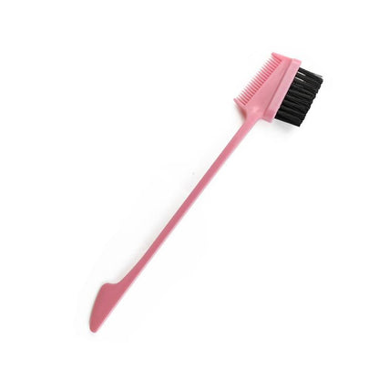 BGMgirl Hair Three-Headed Edge Control Double Side Brush & Comb Hair Edge Control Convenient Hairdressing Styling Brush