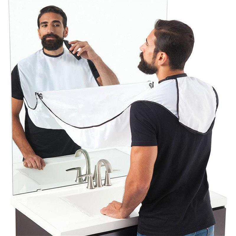 Beard Shaving Apron, Beard Shaving Apron, Creative Wall Mirror Suction Haircut Wrap Cape, Beard Shaving Apron, Hair Cape, Hair Cutting Holder