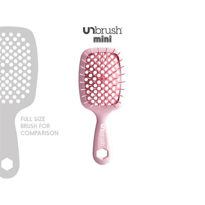 UNbrush Mini Detangling Hair Brush by FHI Heat and UNknot 7 in 1 Detangling Spray (4 oz.)