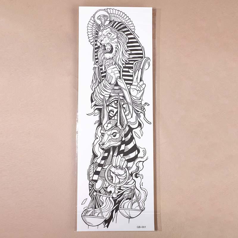 Waterproof Full Arm Temporary Tattoo Sticker, Non-reflective Fake Tattoo Sticker for Men & Women, Long-lasting Body Art Tattoo Sticker