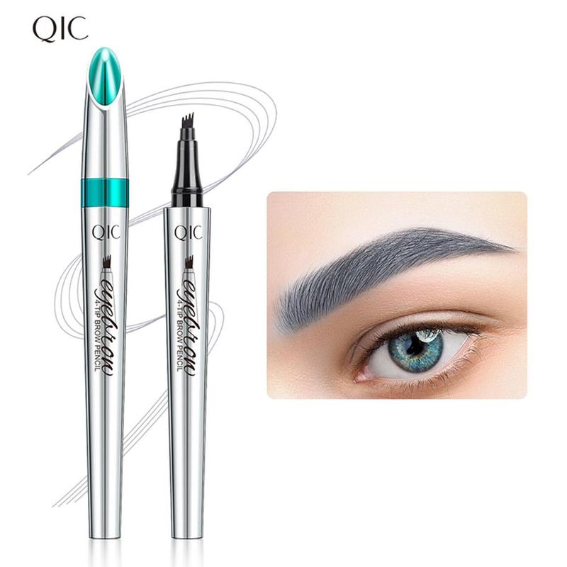 4-tip Liquid Eyebrow Pen, 1 Count Waterproof Long Lasting Eyebrow Pen, Brow Styling Liquid Pen, Brow Brush Makeup Tool, Eye Brow Makeup Products