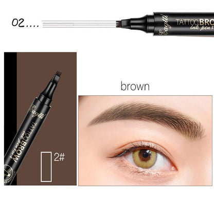 Waterproof Long Lasting Eyebrow Pencil, 1 Count Eyebrow Makeup Tool, Brow Shading & Filling Pencil