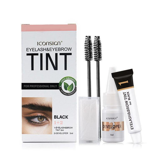 Eyebrow Tint Kit, 1 Set Eyebrow Tinting Kit, Long Lasting Eyebrow Tinting Kit, Professional Makeup Accessories for Women