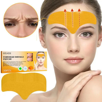 1 Box Anti-wrinkle Forehead Patch, Forehead Wrinkle Cover Patch, T-zone Masks for Frown Line Reduction Skin Smoothing, Facial Wrinkle Remover Strips