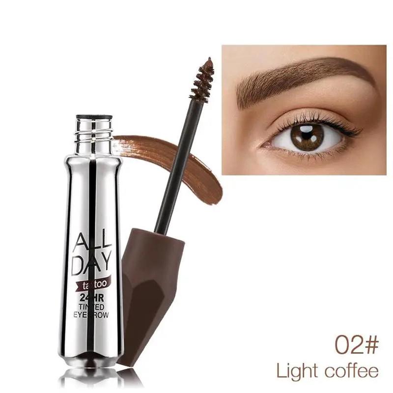 Smudge Proof Eye Brow Coloring Styling Tool Set, 2pcs/set Long Lasting Eyebrow Tint, Eyebrow Makeup Products for Women