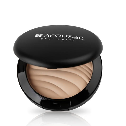 Arousar Pressed Face Powder, Flawless and Oil Control Pressed Setting Powder, Long Lasting Matte Finish