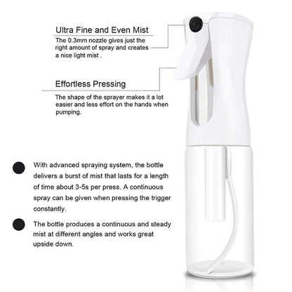 200ml Hairdressing Spray Bottle, Empty Refillable Spray Bottle, Mist Spray Bottle for Water, Toner, Gardening, Water Sprayer, Skin Care Tools