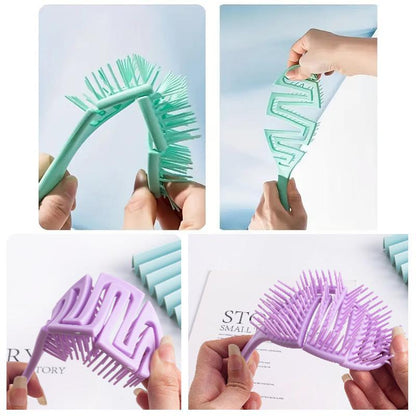 Hair Detangling Brush, 2 Counts Hair Detailing Comb, Scalp Massage Comb, Curly Hair Detangling & Styling Tool, Trending Products, Summer Gifts