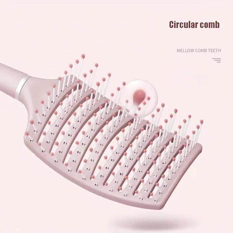 Hollow Out Circular Haircare Hairbrush for Summer Gift, Vented Detangling Lightweight Brush for Dry Hair, Universal Haircare Bathroom Accessories Scalp and Hair Massage Comb, Gifts for Women