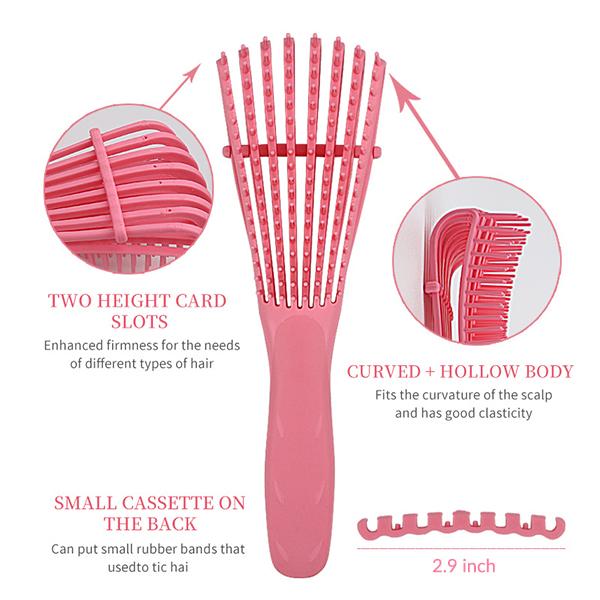 OhMyPretty Detangle Hair Brush Wide Tooth For Curly Hair