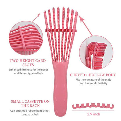 OhMyPretty Detangle Hair Brush Wide Tooth For Curly Hair