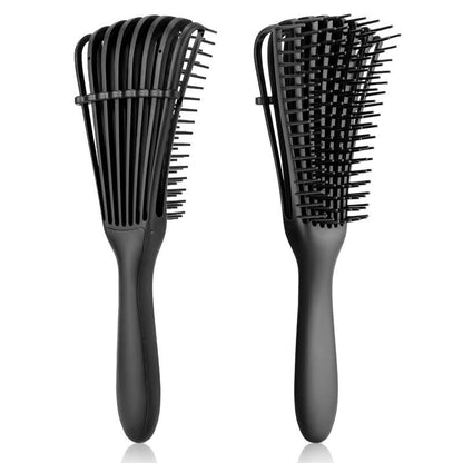 Solid Color Hair Brush, 1 Count 8 Claw Hair Comb, Anti Tangle Haircare Comb with Handle, Professional Heatless Hair Styling Tool for Men & Women