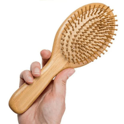 Natural Bamboo Haircare Hair Comb, Stimulate Hair Growth & Enhance Scalp Health Massage Comb for Women & Men, Professional Heatless Styling Tools for Summer Gift