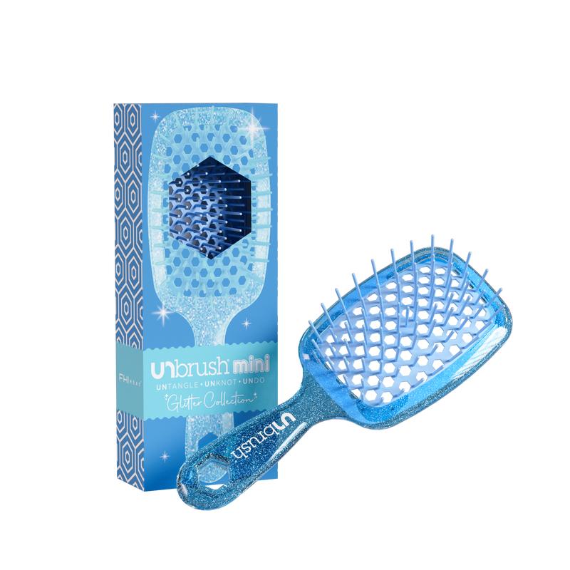 UNbrush Detangling Hair Brush & UNbrush Mini Detangling Hair Brush Set (2 brushes)