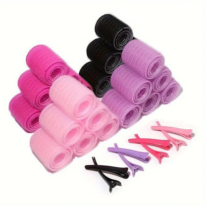 Self Grip Hair Roller Set, 30pcs/set Heatless Hair Curler with Hair Clips for Women, Professional Hair Styling Tools for Salon & Barbershop, Summer Gift