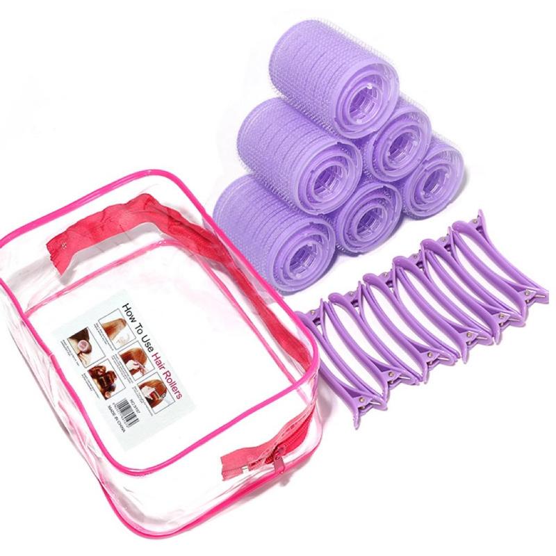 Self Grip Hair Roller Set, 30pcs/set Heatless Hair Curler with Hair Clips for Women, Professional Hair Styling Tools for Salon & Barbershop, Summer Gift