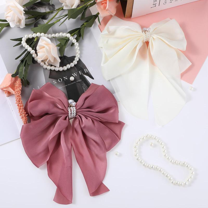 Bowknot Design Hair Clip, 4 Counts/set Bow Hair Claw Clip for Women, Fashionable Hair Accessories for Women & Girls, Elegant Hair Accessories for Party, Daily Clothing Decor