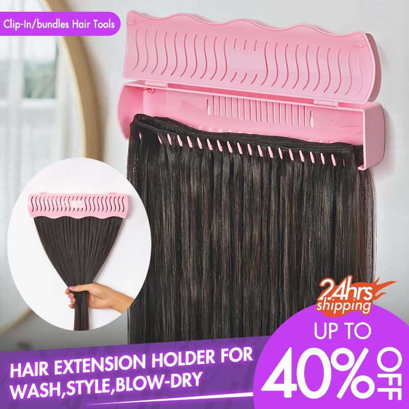 Hair Extension Holder and Hanger to Hold Clip-In,Tape-In,Bundles,Washing Coloring and Blow-Drying Haircare | Luvme Tools&Accessories