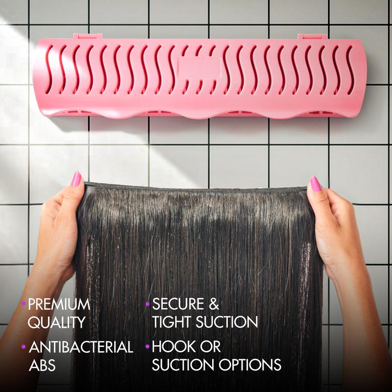 Hair Extension Holder and Hanger to Hold Clip-In,Tape-In,Bundles,Washing Coloring and Blow-Drying Haircare | Luvme Tools&Accessories