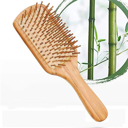 Bamboo Hair Brush, Scalp Massage Comb Wavytalk Brush, Wet And Dry Hair Detailing Comb, Portable Durable Hair Comb, Styling Haircare For Women & Men