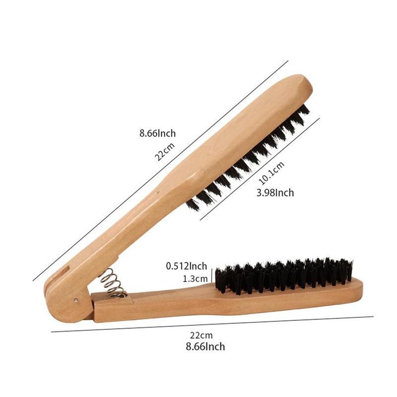 V-shaped Hair Straightening Comb, 1 Count Natural Straightening Hair Comb, Professional Hair Styling Tool For Home & Salon Use