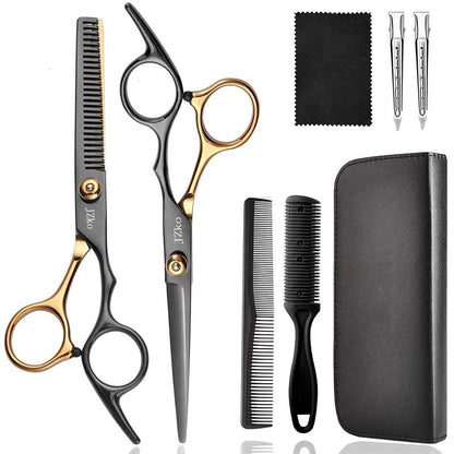 Professional Barber Shears Set, 1 Set Hair Cutting Shears Kit, Heatless Styling Tool For Men Women Pet, Trending Product