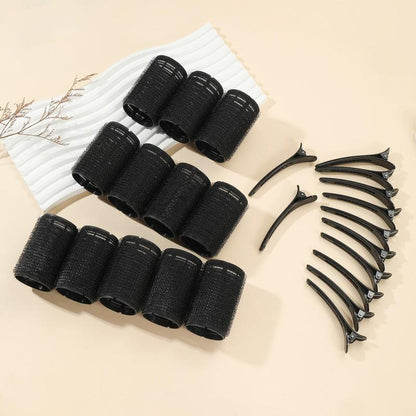 No Heat Hair Curlers Hair Products, 24pcs/set Including 12 Hair Rollers and 12 Clips, Heatless Hair Styling Tools for Women & Girls, Hairdressing Accessories for Home and Salon