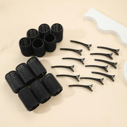 No Heat Hair Curlers Hair Products, 24pcs/set Including 12 Hair Rollers and 12 Clips, Heatless Hair Styling Tools for Women & Girls, Hairdressing Accessories for Home and Salon